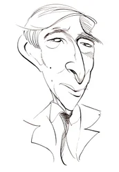 John Updike - caricatura